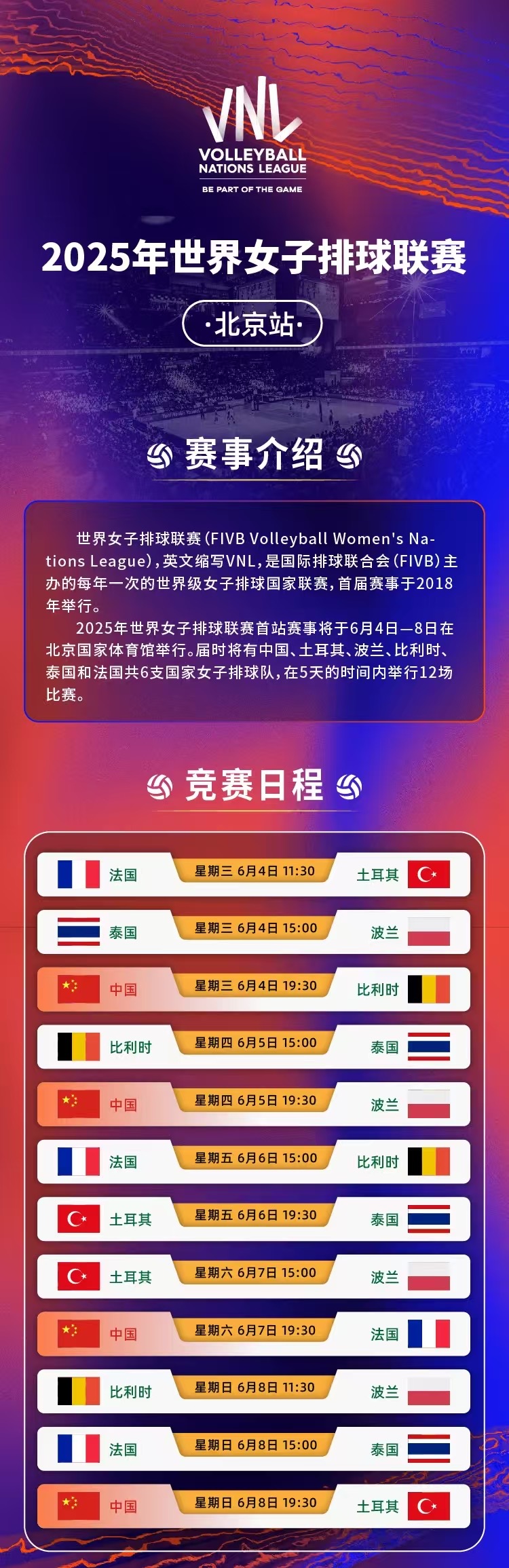 2025 VNL世界女排联赛-北京站