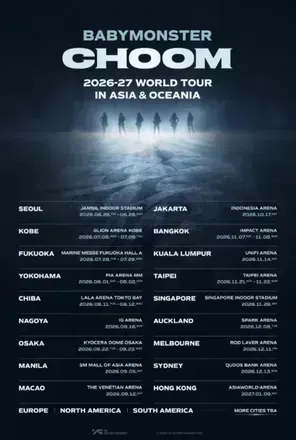 BABYMONSTER（宝怪） CHOOM 2026-27 WORLD TOURIN ASIA&OCEANIA 大阪
