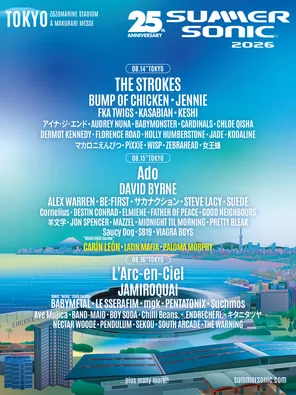 「Jennie金珍妮/LE SSERAFIM/彩虹乐队」SUMMER SONIC 2026 东京