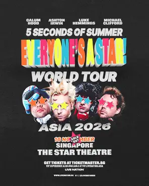 5 SECONDS OF SUMMER:EVERYONE’S A STAR!五秒盛夏乐队巡回演唱会-新加坡站