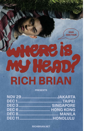 Rich Brian – “Where Is My Head?” 2025 Asia Tour 台北