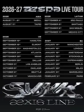 2026-27 aespa LIVE TOUR SYNK : aeXIS LINE- in 英格尔伍德