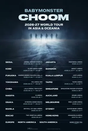 BABYMONSTER（宝怪） CHOOM 2026-27 WORLD TOURIN ASIA&OCEANIA 澳门