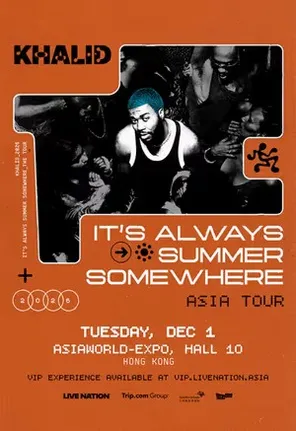 [中国香港]Khalid: It's Always Summer Somewhere Tour巡回演唱会-香港站
