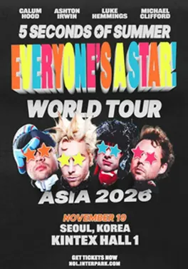 5秒盛夏乐队5 Seconds of Summer-EVERYONES A STAR World Tour 2026 live in 首尔