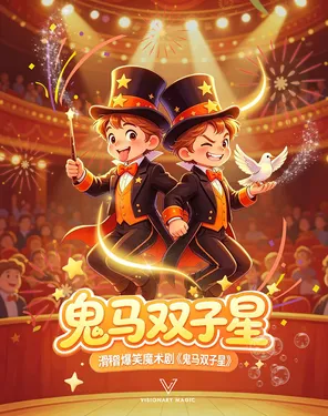 滑稽爆笑魔术剧《鬼马双子星》-妇儿剧场
