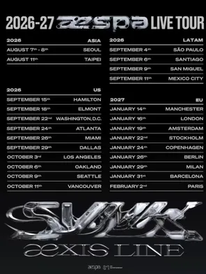 【柏林】2026-27 aespa LIVE TOUR SYNK : aeXIS LINE- in 柏林