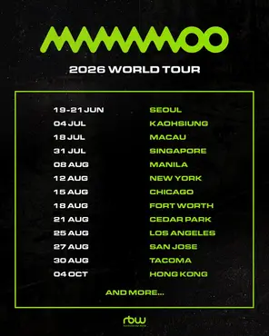 [高雄]妈木MAMAMOO 2026 World Tour巡回演唱会-高雄站