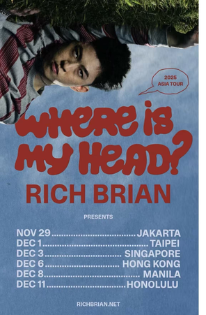 [新加坡]Rich Brian – “Where Is My Head?” 2025 Asia Tour 新加坡
