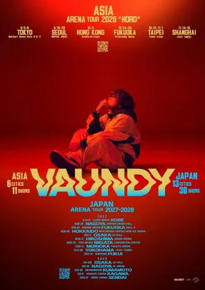 Vaundy ASIA ARENA TOUR 2026 &ldquo;HORO&rdquo; 巡回演唱会-东京站