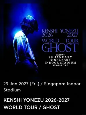 米津玄师 KENSHI YONEZU 2026-2027 WORLD TOUR / GHOST In 首尔
