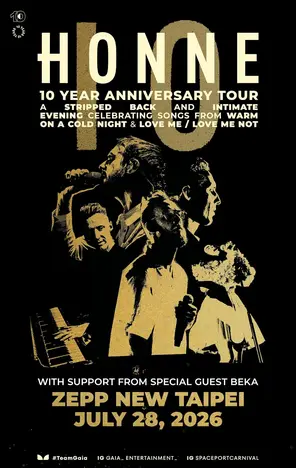 HONNE10周年巡迴演唱會新加坡站