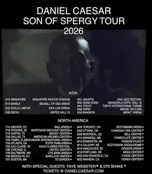Daniel Caesar - Son of Spergy巡演-奥斯汀