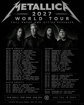 Metallica &ndash; M72 World Tour 2026 European Extensio in 吉隆坡站