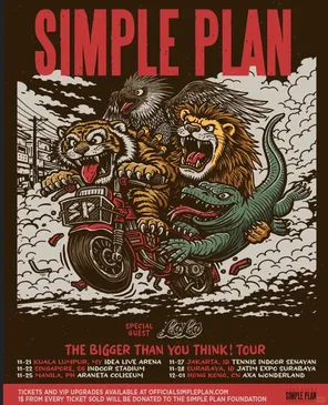 【吉隆坡】Simple Plan “The Bigger Than You Think!” 2026 in 吉隆坡站