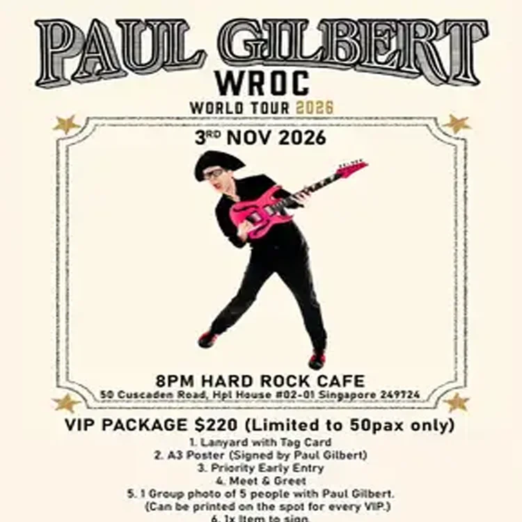 Paul Gilbert Tour