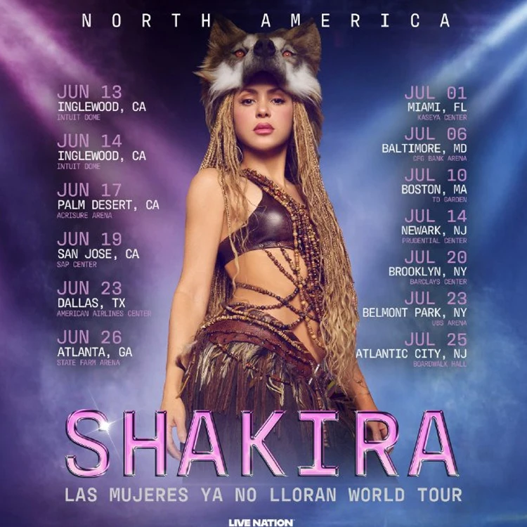 夏奇拉Shakira 世界巡演